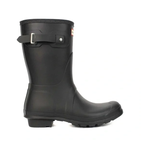 NEW Hunter Original Short Women's Boots Black Size 7 - Picture 2 of 4
